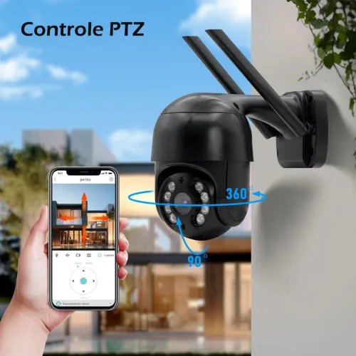 Câmera de Segurança Wi-Fi Externa 1080p iCSEE - Prova D'agua - Novo