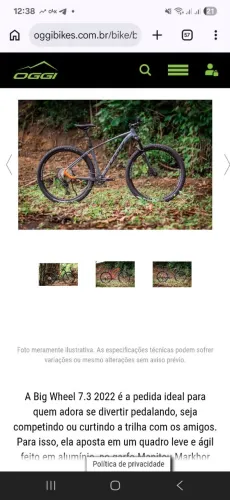 Oggi 7.3 12v deore susp a ar tam 17