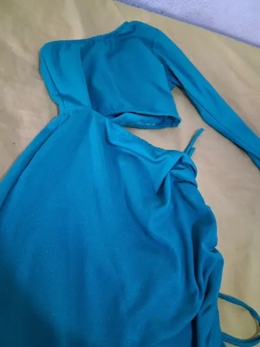 Vestido Verde Brilhoso Tam. P - Bem Conservado