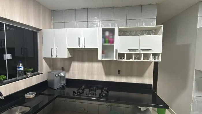 Armário Superior MDF Branco+ Suggar 80 cm