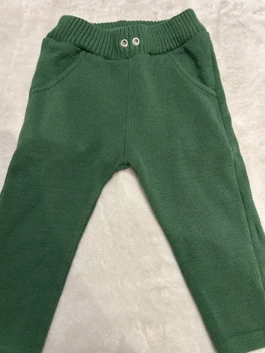 Calça de Lã Bebelândia - Verde Musgo - NOVA - Tamanho 1 Ano