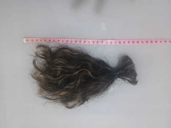 Cabelo humano com mechas