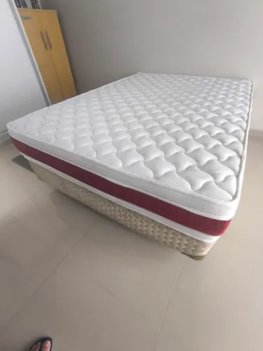 Colchão Castor Casal Red & White Double Face D45 138x188x27cm
