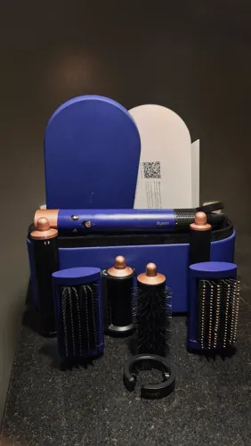 modelador de cabelo dyson airwrap multi styler prussian blue original