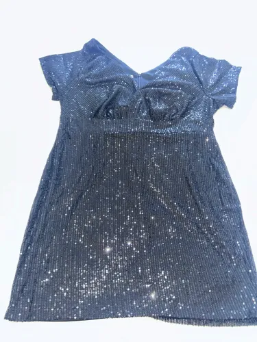 Vestido Preto de Paetê