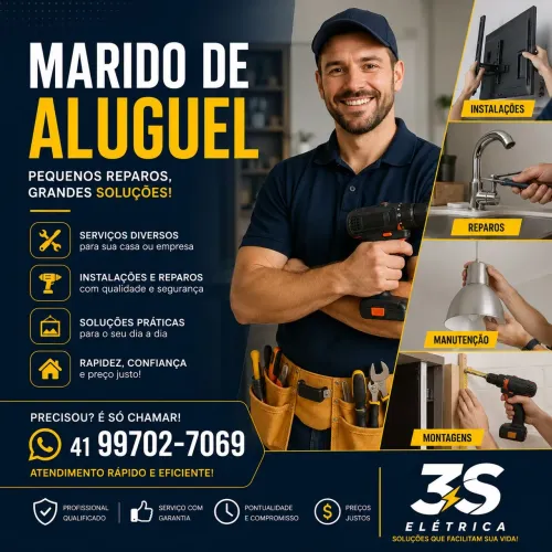 Marido de aluguel ( Eletricista, encanador, pintor entre outros)
