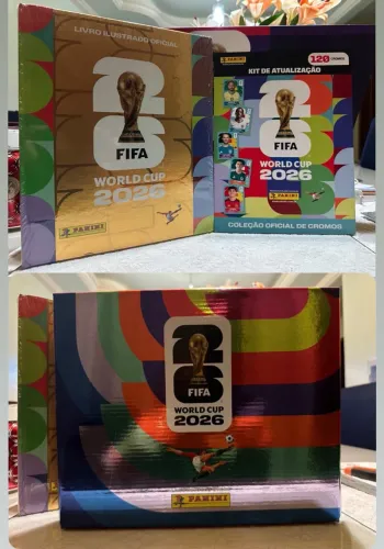 Kit Completo Álbum Figurinhas Copa 2026