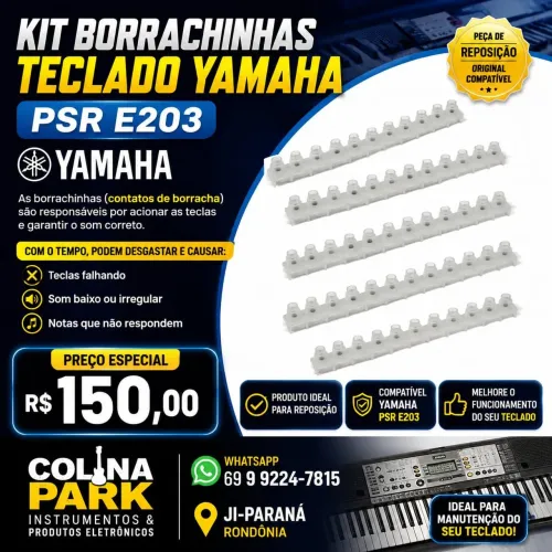 Borrachinhas de contato Yamaha PSR e203