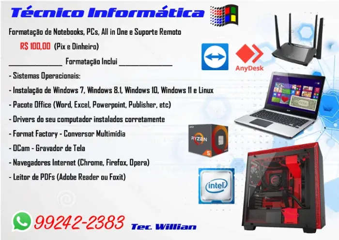 Técnico Informática _ Manutenção de Computadores.