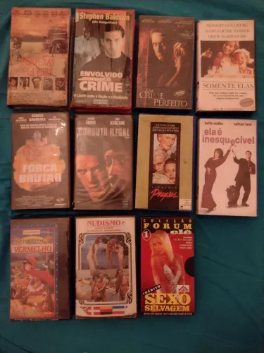Lote 11Fitas VHS Diversas