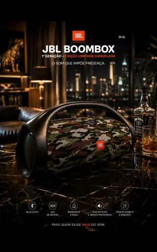 JBL Boombox 1 Geração - Edição Limitada Camuflada
