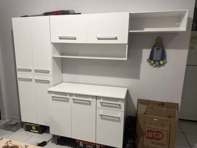 ARMÁRIO DE COZINHA COMPLETO COM BALCÃO