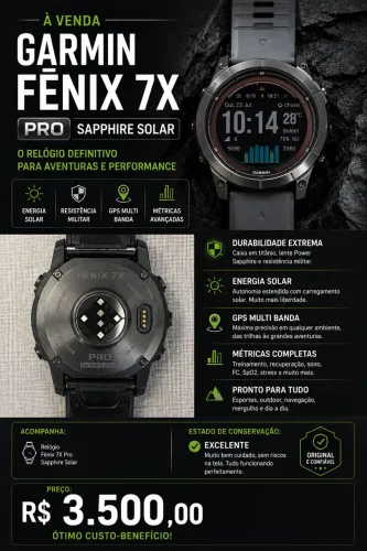 Garmin 7X Sapphire pro solar