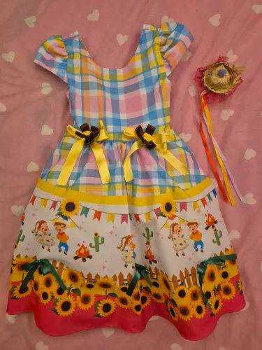 Vestido Festa Junina 1 ano
