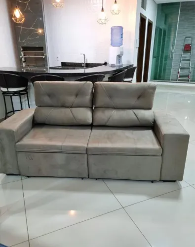 Sofá 3 retrátil Lugares Confortável
