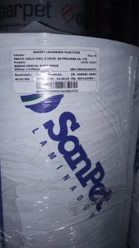 Bobina plástico PET para TERMOFORMAGEM 