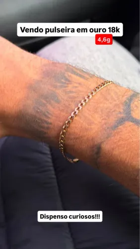 Vendo pulseira em ouro 18k - 4,6g