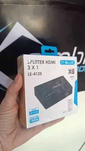 Hub Switch Hdmi 3 Entradas E 1 Saída Le-4125 Loja Coimbra Computadores Entrega