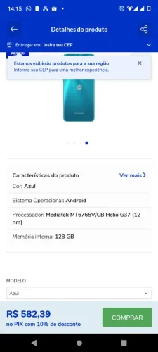 Vendo Motorola motog22 