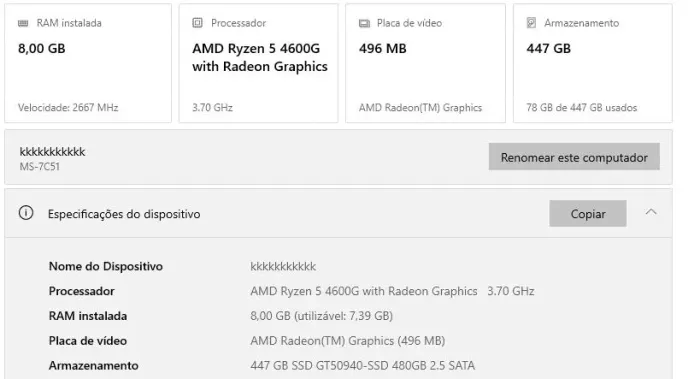 PC RYZEN 5 COMPLETO.
