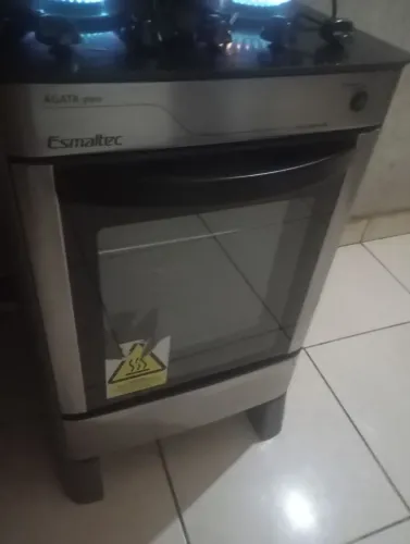 Fogão novo 4 bocas mesa de vidro inox