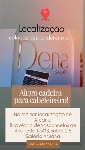 Aluguel de cadeira para cabeleireiro/a