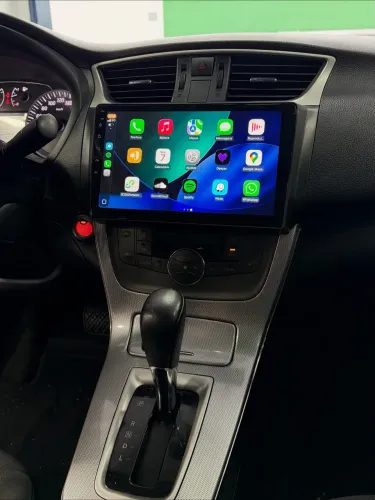 Central Multimídia Android Nissan Sentra 2014 a 2020 Carplay e Android Auto