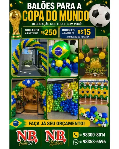 Balões para copa do mundo 