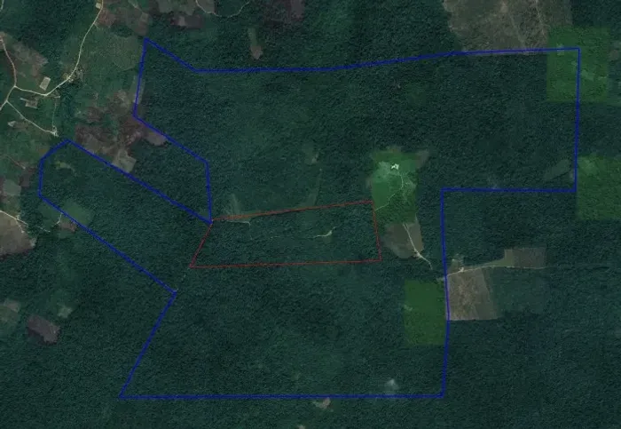 Fazenda de 762 ha, sendo grande parte em floresta nativa.