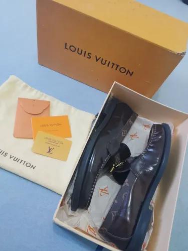 Sapato loafer louis vuitton major marrom PRIMEIRA LINHA