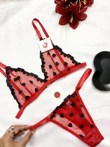 Lingerie Love Corações
