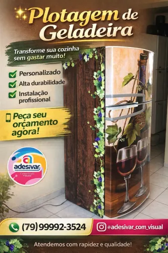 Envelopamento de Geladeira Personalizada