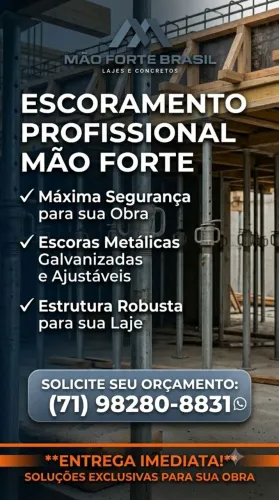 Escoras metálica para laje