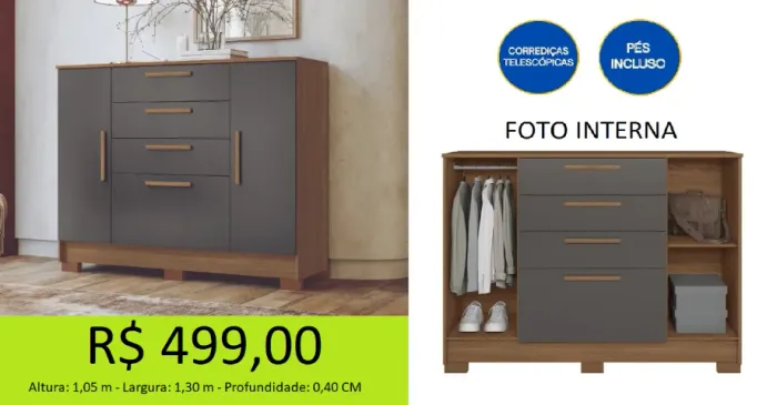 Comoda com sapateira - compre hoje e receba amanhã