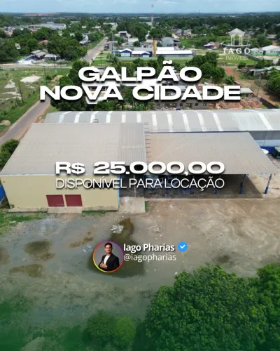 Galpão corporativo para Locação Estrutura completa