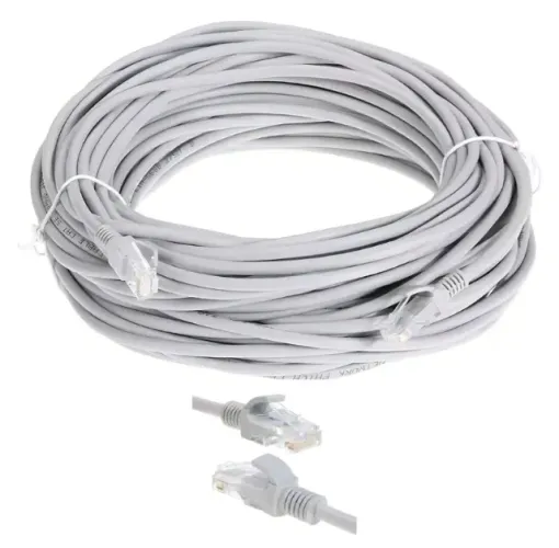Cabo De Rede Internet Cat6 30 Metros Rj45 Crimpado Cftv Computador Roteador
