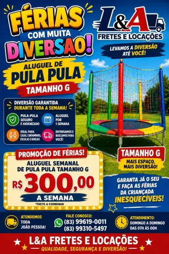 Aluguel de pula pula por semana