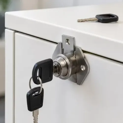 Fechadura 22mm Porta Gaveta Armário Móveis Com Chaves(nova)