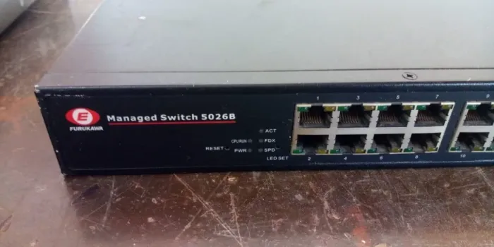 switch servidor furukawa managed 24 portas lan 100mb