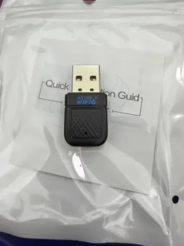 Placa de Rede USB WiFi6 Sem Driver, Receptor de Sinal WiFi 300M, Placa de Rede para Comput