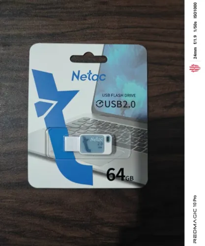 Pendrive Netc 64gb novo