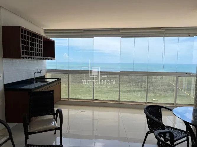 Aluguel - Apto Mobiliado - 3 dormitórios - 3 suítes - Praia do Morro - Guarapari - ES