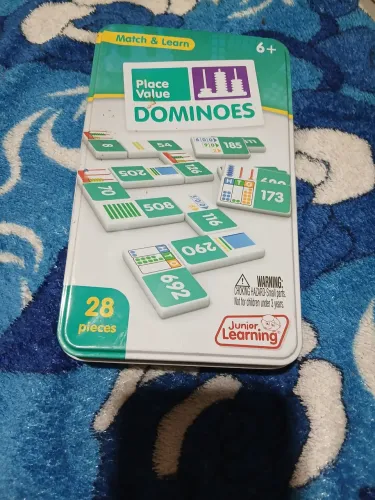 Jogo Educativo Place Value Dominoes Junior Learning - Novo Lacrado