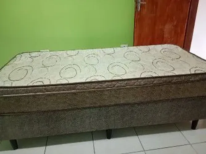 Cama box solteiro com colchão