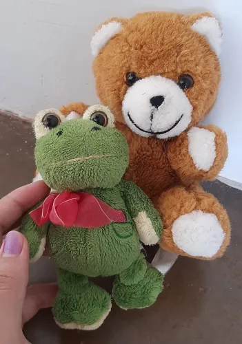 Lote com 2 pelúcias super fofas para decoração ou mimo
