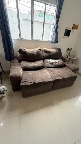 Sofá com a avaria