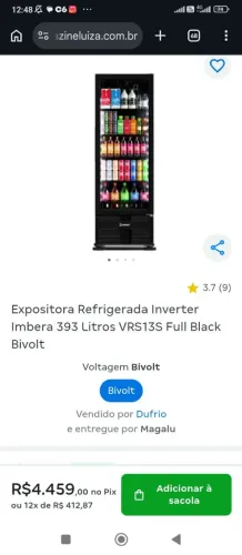 Freezer expositor vertical