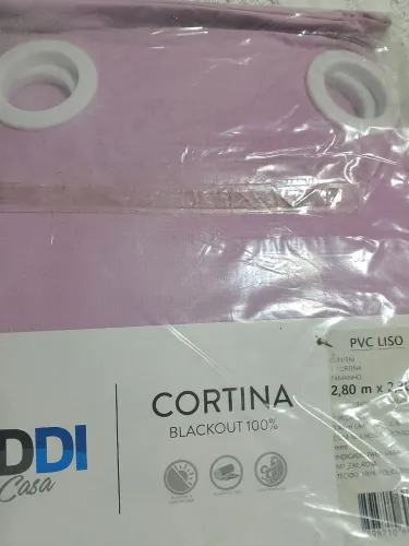 Cortina blackout rosa