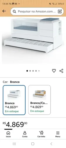 Berço multifuncional Divicar com cama auxiliar 