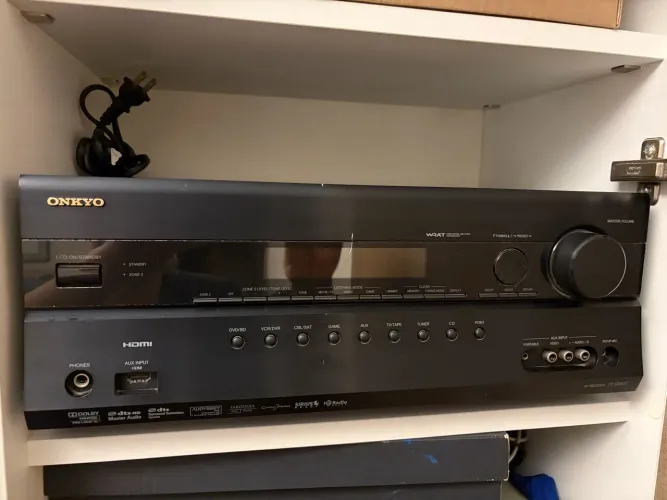 Receiver Home Theater Onkyo Modelo Tx-sr607 7.2 Canais (Usado) - Tela não acende
